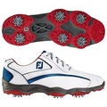 Footjoy Superlites Men's Golf Shoes - White/Navy Blue